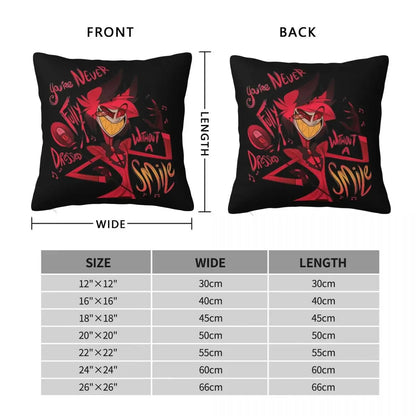 Hazbins Hotels Lucifer Alastor Pillowcase Printing Polyester Cushion Cover Decorative Pillow Case Cover Home Wholesale 40X40cm