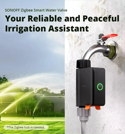 SONOFF SWV SONOFF Water Valve SWV-BSP Zigbee IP55 Irrigation System Setting Controller Home Automate Compatible with Alexa Googl