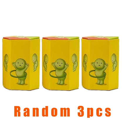 Gift A Multiple Series Noctilucent Green Doll Blind Mystery Box Action Figures Decoration Desktop Model Toy For Surprise