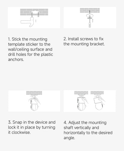 2025 Xiaomi Smart Camera C500 Dual Lens Version 4MP Security Camera 360° AI Detection Full Color Night Vision WiFi 6 Mi Home APP