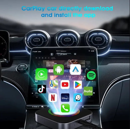 3in1 Ai Box 4G For apple android auto wireless carplay adapter Adaptor For netflix Youtube 4k Ai Box android 13 8+128G WIFI