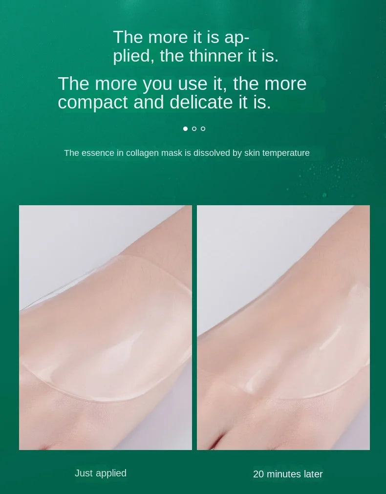 Seaweed Collagen Filling Crystal Mask Jelly Moisturizing Wrinkle Removal Skin Transparent Mask Skin Care Masque Beauty Health