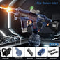 MK3 Electric Water Gun Toy Large-capacity Cool Flash Light Absorbent Water Continuous Shooting Summer Outdoor Beach Toy for Kids