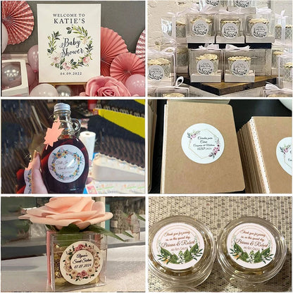 1000pcs-500pcs Custom Stickers Customize Logo Labels Waterproof Personal Design Stickers for Company Logo Wedding Gift Packaging
