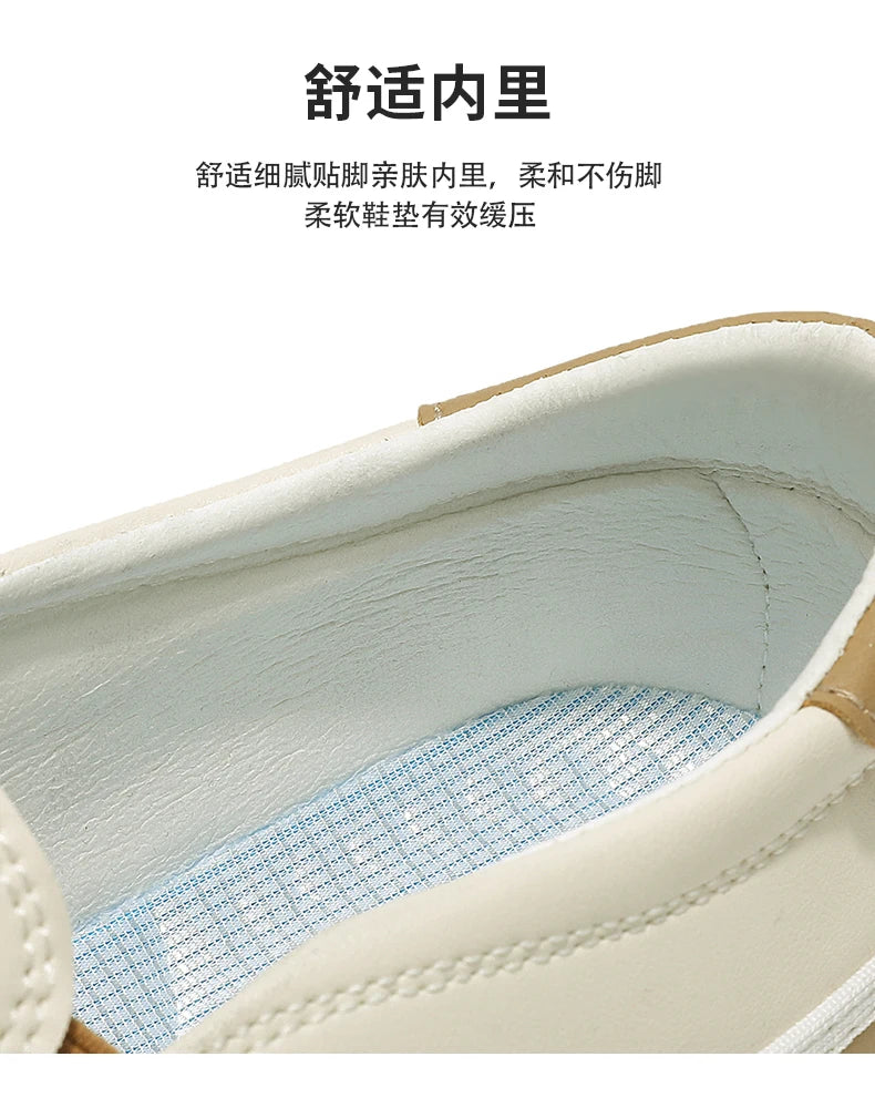 Men's Loafers for Spring, Large Size, Round-Toe Men's Moccasins, Slip-On Casual Shoes, Simple and Lightweight