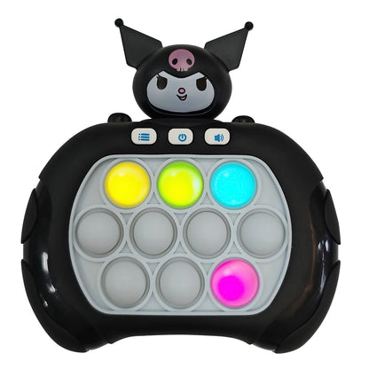 New Sanrio Kuromi Quick Push Game Pop Up Fidget Bubble Electronic Pop it Pro Game Lightweight Anti-Stress Toy Adult Gift