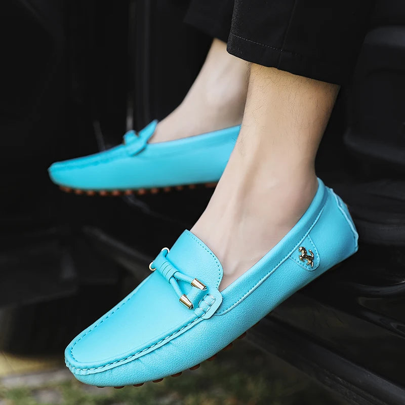 MAEDEF Men Loafers Shoes Formal Dress Shoes Business Casual Shoes for Men Wedding Party Office Shoes Soft PU Leather Loafers Men