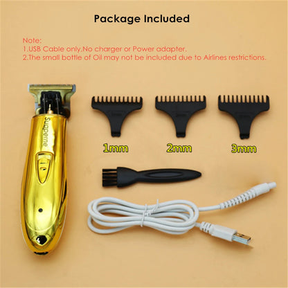 Professional Electric Hair Clipper Suaperne Rechargeable Hair Trimmer Beard Shaver Men Salon Barber Hair Cutting Machine