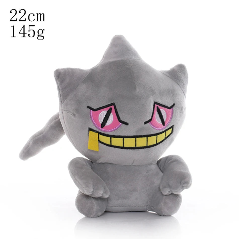 24cm Pokemon Gengar Plush Toy Soft Cute Cartoon Pikachu Stuffed Doll Birthday Gift Peluche Pokemon Collection