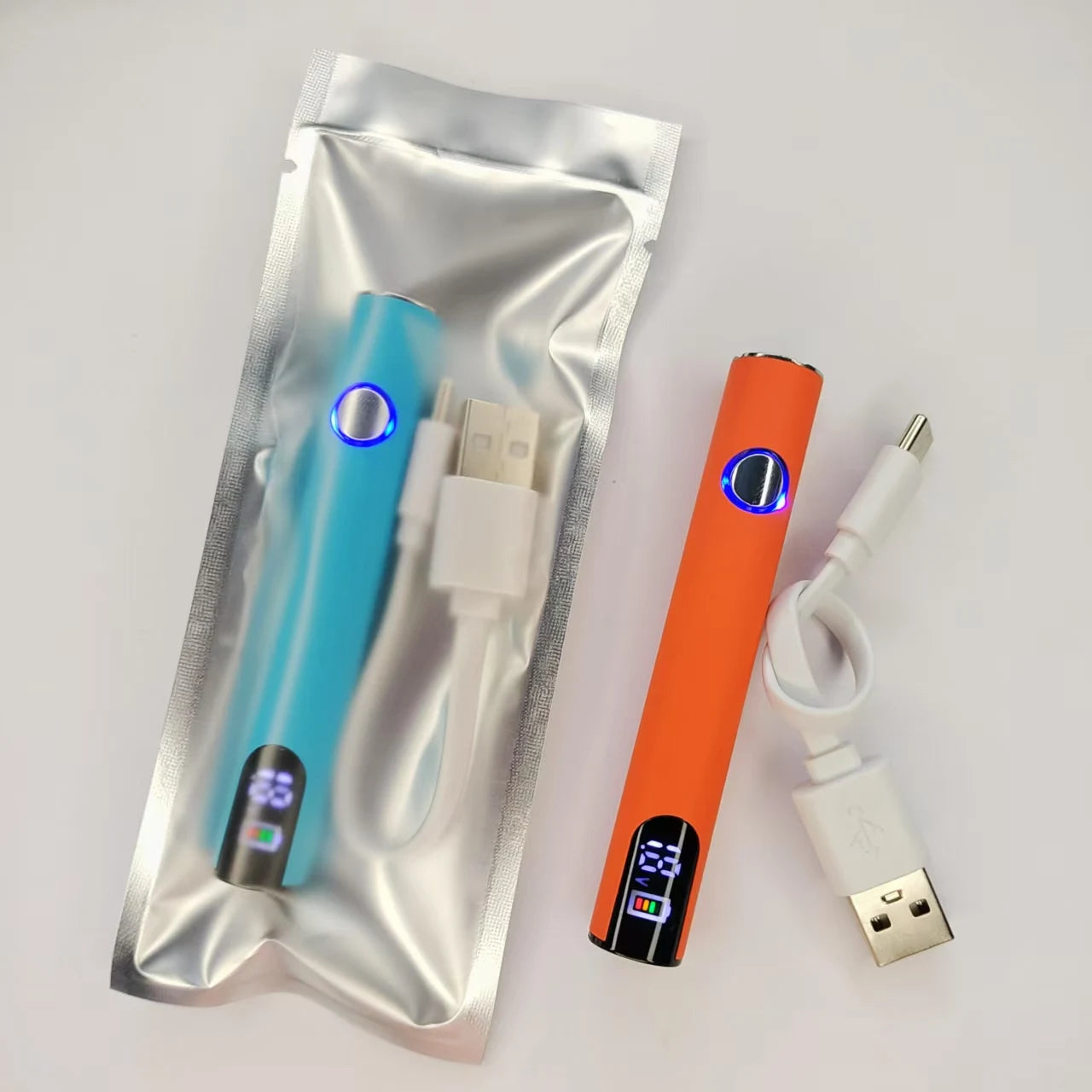 5 PCS LED 510 Thread Battery 500mAh Cart Pen Adjustable Voltage Portable Electric Soldering Iron Welding