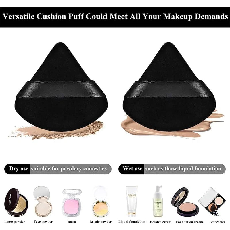 5/10/20/30/50Pcs Powder Puff Face Soft Triangle Makeup Powder Puff Velour Makeup Sponge Beauty Setting for Contouring