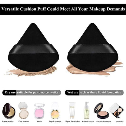 5/10/20/30/50Pcs Powder Puff Face Soft Triangle Makeup Powder Puff Velour Makeup Sponge Beauty Setting for Contouring
