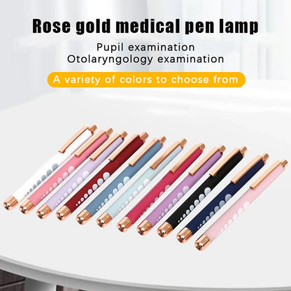 ★★★LED Medical Penlight Flashlight With Pupil Gauge Pocket Clip Pen Light For Doctor Nurse Diagnosis