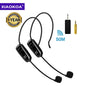 XIAOKOA Wireless Microphones Headset UHF Dual Wireless Mic 2 Wireless Mics & 1 Receiver Headset and Handheld 2 In 1 Rechargeable