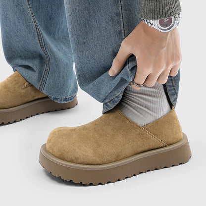 DIMANYU Men's Loafers Slip On Thick Platform Casual Shoes Men Non-slip Comfortable Moccasins Streetwear Footwear Men
