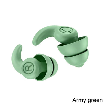 Soft Silicone Sleeping Ear Plugs Sound Insulation Ear Protection Earplugs Anti-Noise Plugs for Travel Silicone Noise Reduction