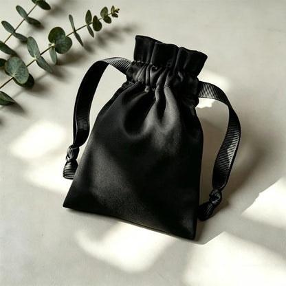 100Pcs Personalized Logo Jewelry Packaging Silk Satin Drawstring Bag Wedding Favors Candy Gift Pouch Ring Bracelet Cosmetic Sack