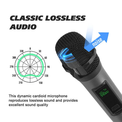 LMBGM W6 Professional Wireless Microphone with Rechargeable Battery, Ideal for KTV and Home Karaoke