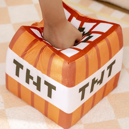 Nice Tnt Plush Pillow Cube Toy Key Chain Pendant Soft Plush Stuffed Toys Xmas Birthday Gifts For Kids Spoof Decoration