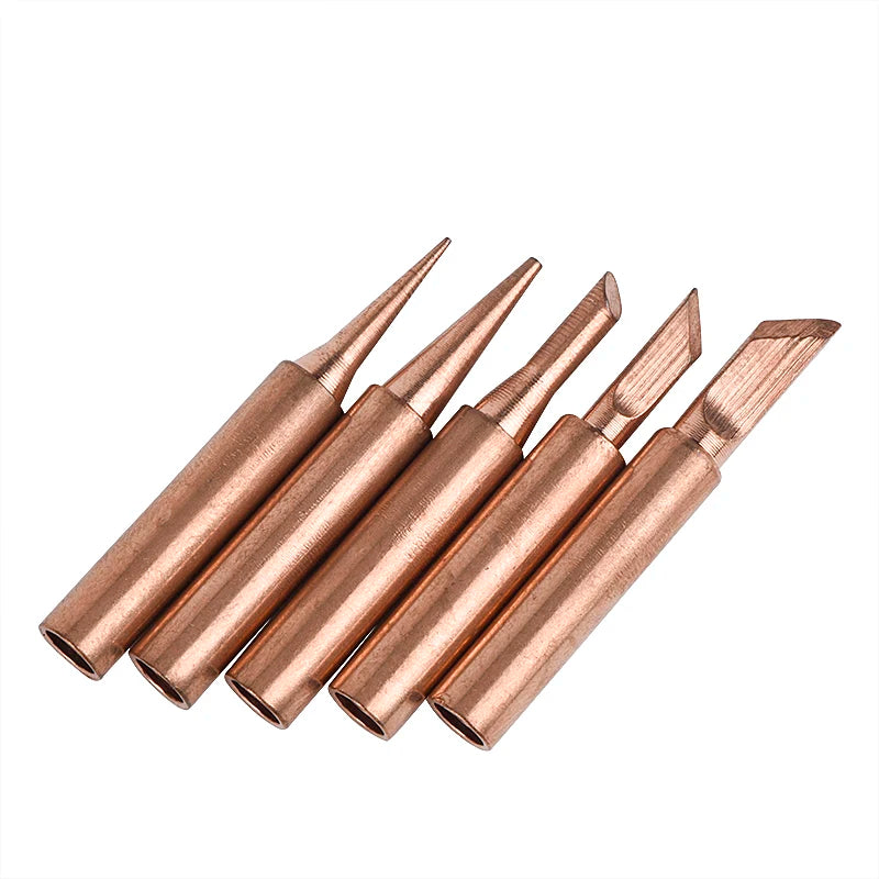 JCD Soldering Iron Tips black Pure Copper Soldering Tip 5pcs/set 900M-T Lead-free Welding Solder Rework Tools Accessories