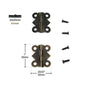 12pcs Mini Butterfly Shape Jewelry Chest Gift Wine Wooden Box Case Furniture Dollhouse Door Hinge with Screw 17x20 20x25 25x30mm