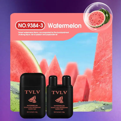 1Pc Energy Vapors Stick Double Hole Nasal Inhaler Aromatherapy Mints Lemon Mango Watermelon Energy Stick Energizing Energy Bar