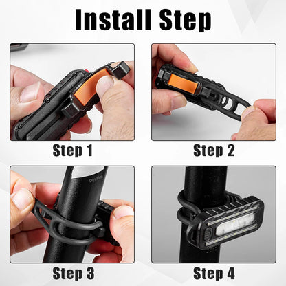 Keychain Flashlight for Police USB Recharge LED Flashlight Shoulder Clip Lights Warning Flashing Light Outdoor Work Light Lamp