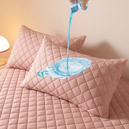 1 Pieces Waterproof Pillowcase Machine Washable Pillow Cover Bedroom Decor Suitable for With Children Just Pillowcase ,No Pillow