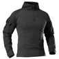 Men's Outdoor Tactical Hiking T-Shirts,Hunting Camouflage Long Sleeve Hunting Climbing Shirt,Male Breathable Sport Clothes