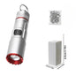 2-in-1 COB Strong Light and Whistle Light Creative Shape Key Chain Pendant Portable Led Flashlight Handheld Keychain Lamp