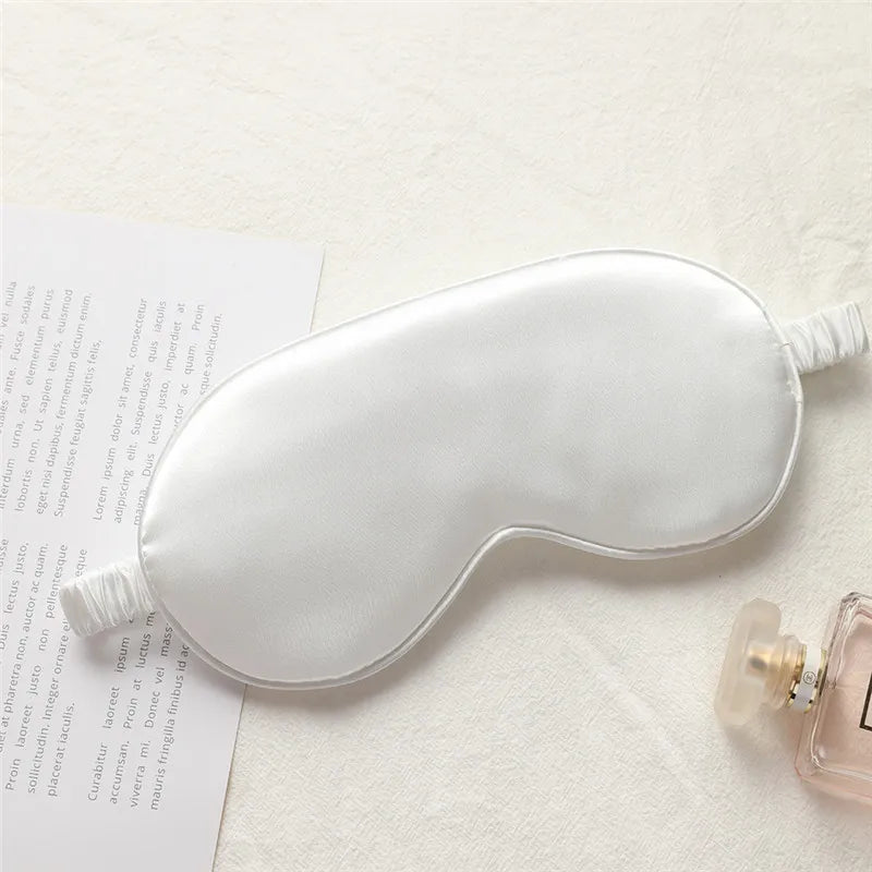 1pcs Imitated Silk Sleep Eye Mask Shading Patch Portable Travel Relax Eyepatch Lunch Break Cover Night Health Sleeping Shield