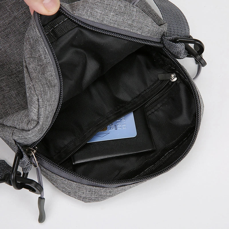 Lightweight Crossbody Bag Men Women Phone Water Resistant Nylon Commuter Travel Student Wallet Card Holder Mini Purse