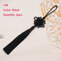 2Pcs Tassel Fringe Handmade Silk Floss Chinese Knot Tassel Bangs Flower Tassel for DIY Craft Door Car Handing Home Decor