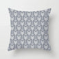 European Gray Pillowcase Geometric Pillow Cover Sofa Cushion Cover Garden Throw Pillows Hotel Outdoor Cushions car Chair 45X45cm