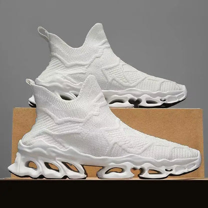 Men's breathable fly woven mesh blade sole for summer, trendy and fashionable men's shoes for one step