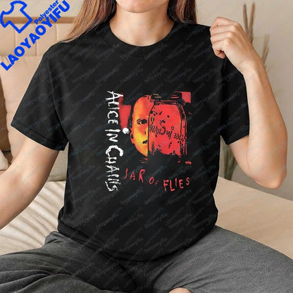 Men's T-shirts and Tank Tops. Comfortable Short-sleeved Shirts for Both Men and Women By Alice in Chains, Suitable for Summer.