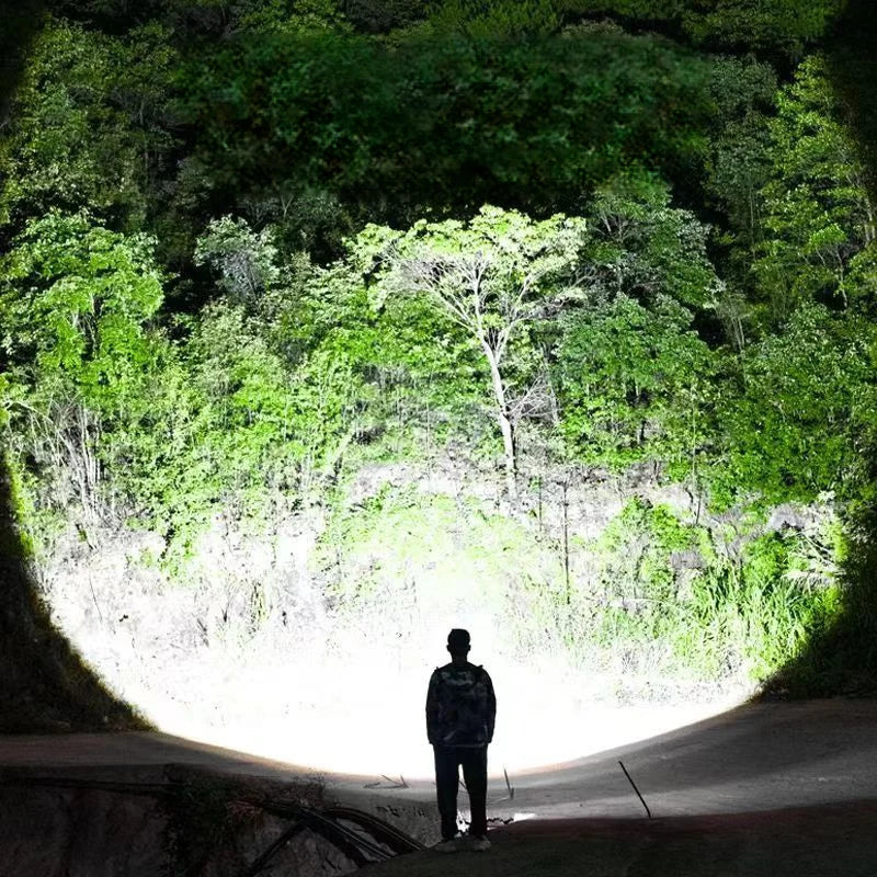Ultra Powerful Led Headlamp Rechargeable Headlight Strong Light Head Torch UV Headlight Camping Hunting Front Light