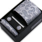 Classic Mens Tie Set Paisley Hanky Cufflinks In Gift Box Jacquard Woven Neckties Set For Men Formal Wedding Fashion Accessories