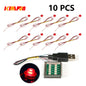 10PCS 0.8mm Pin RGB LED For LEGO Building Blocks USB Lamp DIY Street Light City Electric Decorate 1X1 Brick Compatible All Brand