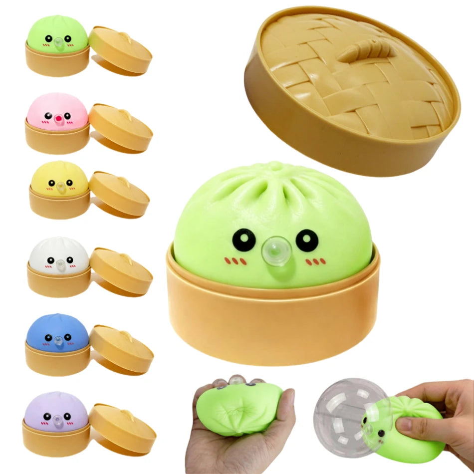 Trending blowing bubbles Toy, Soft Jelly Squeeze Stress Relief Fidget Toy, Relieve stress Sensory Need for Adults & Gift