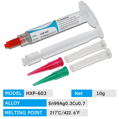 High Temperature Solder Paste Flux For Soldering Sn99Ag0.3Cu0.7  Smd Repair Tin Paste 217℃