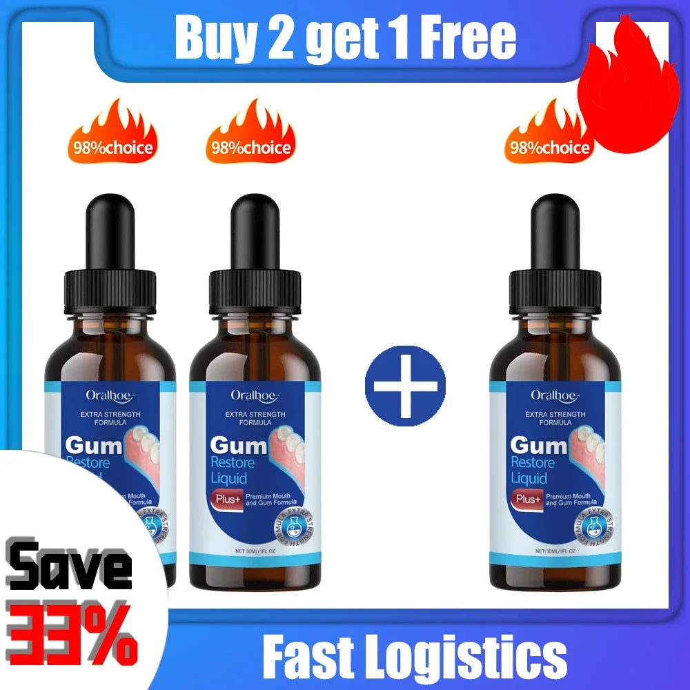 Damaged Gum Repair Care Gel Serum Relieve Sore Gums Allergy Deep Cleaning Teeth Stains Tartar Serum Dental Caries Tooths Serum