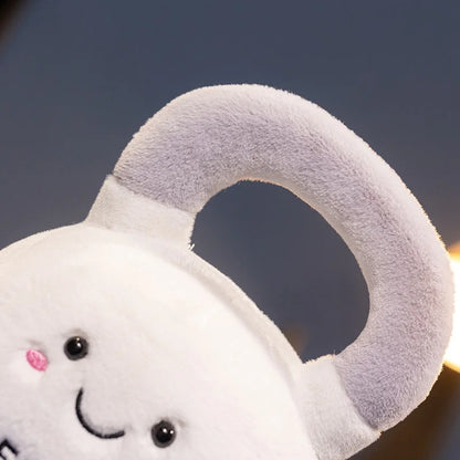 Cartoon Anime Creative Fitness Equipment Dumbbell Dolls Kawaii Kettle Bells Stuffed Plush Toys Children's Handmade Dolls Gifts