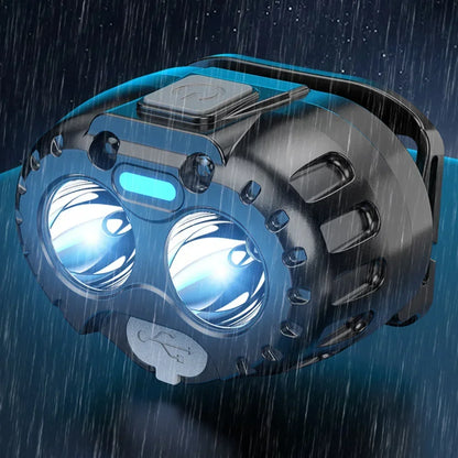 Powerful LED Headlamp IPX4 Waterproof Emergency Head Flashlight 500LM XPE LED Headlamp 500mAh for Outdoor Fishing Camping Hiking