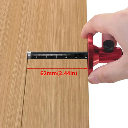 Woodworking Scriber And Marking Tool with Inch And MM Scale for Drawing Parallel Lines Mortise Measuring And Layout Precision