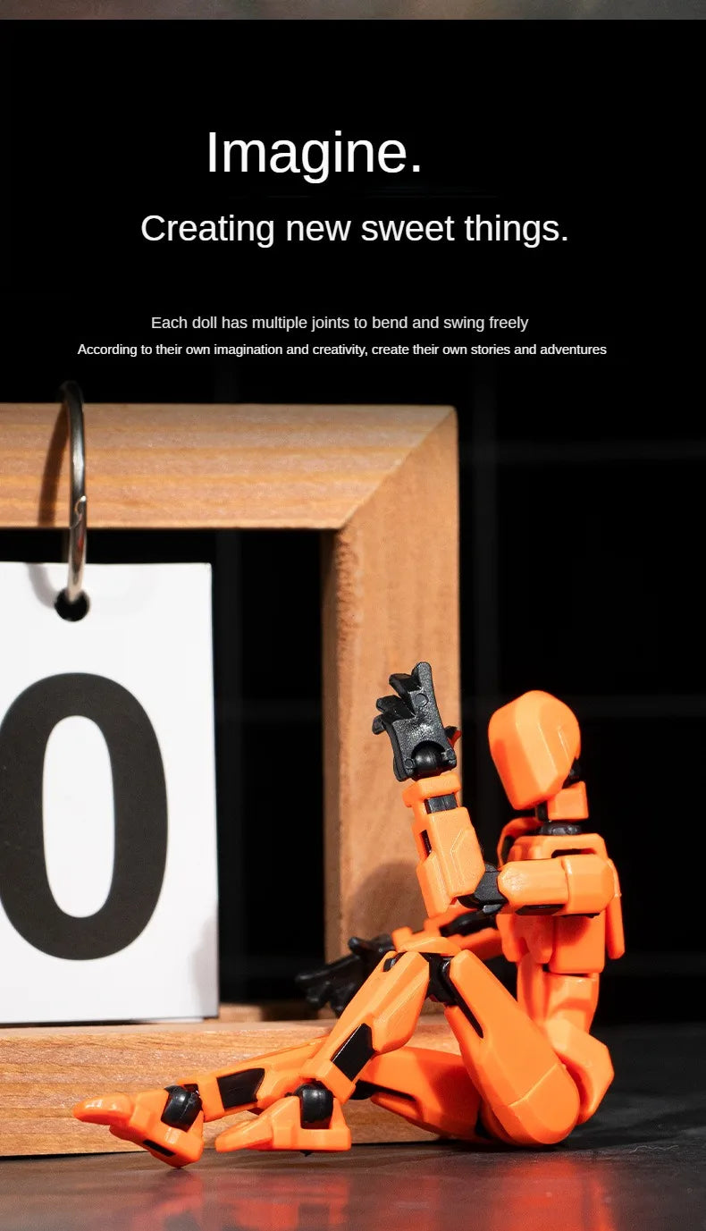 Multi-Jointed Movable Robot 3D Printed Mannequin Toy 13 Action Figure Full Body Movable Robot Toys Gifts For Children