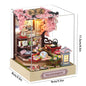 Kitten Mini Doll House 3D Puzzle Assembly Model Building Kit Creative Room Bedroom Decoration With Furniture Wooden Crafts Gifts