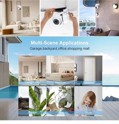 v360 pro WiFI IP Smart Camera 8MP HD Color Night Vision Wireless Home Security Camera 2-Way Sound And Motion Push Notification