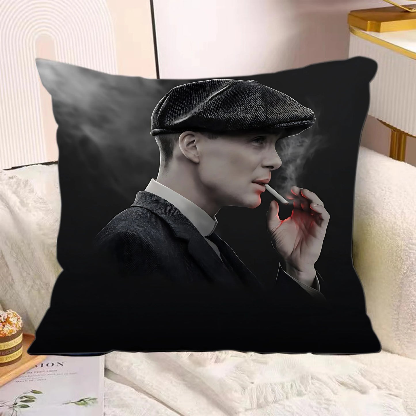 TV Series Pillow Covers Cartoon Sofa Decorative Home Double-sided Printing Short Plush Cute Cushion P-Peaky B-Blinders Cover