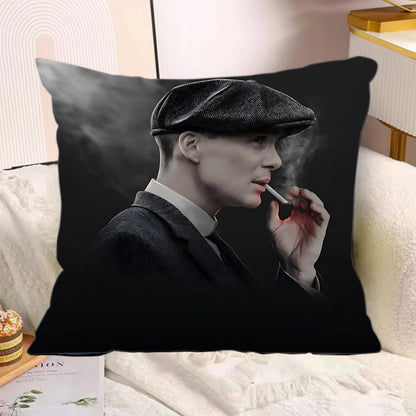 TV Series Pillow Covers Cartoon Sofa Decorative Home Double-sided Printing Short Plush Cute Cushion P-Peaky B-Blinders Cover